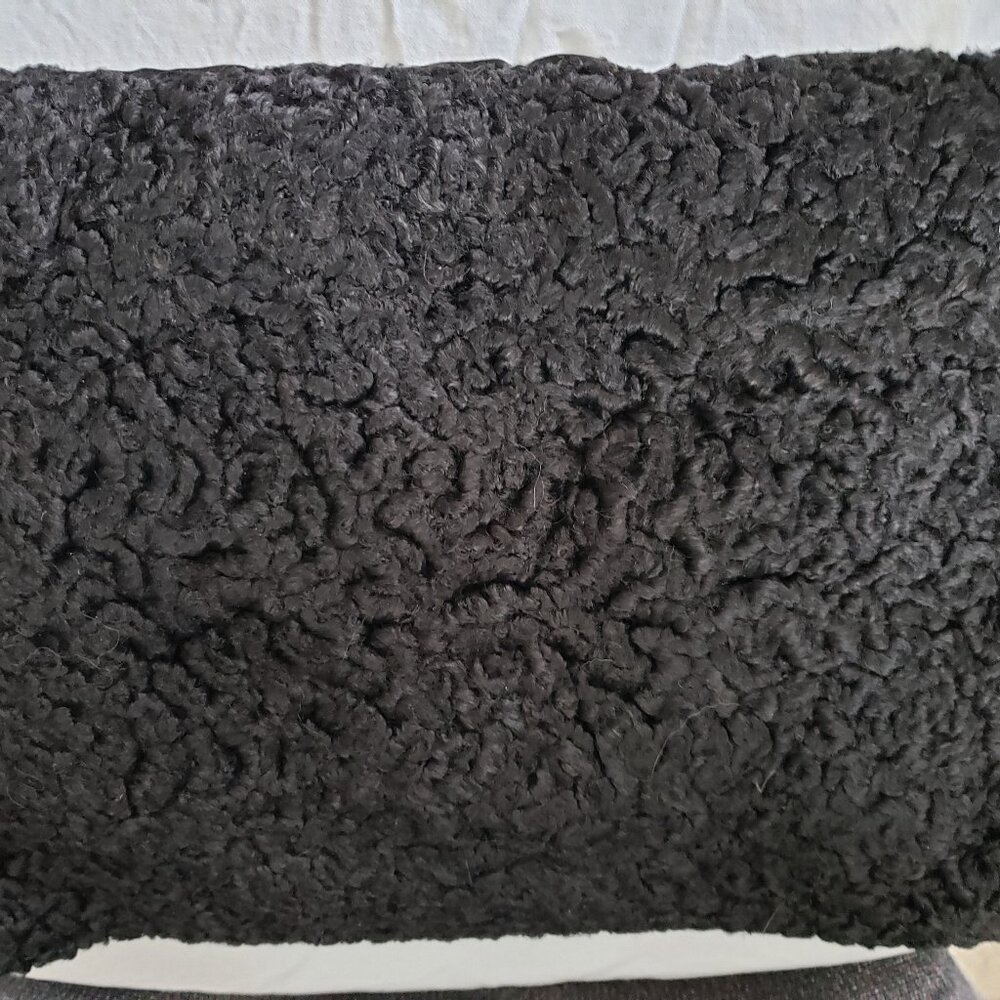 Unique vintage Persian lamb muff